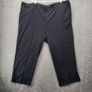 Soft Focus Pants Trousers Womens Plus Size 3X 30/32 Black Straight Leg